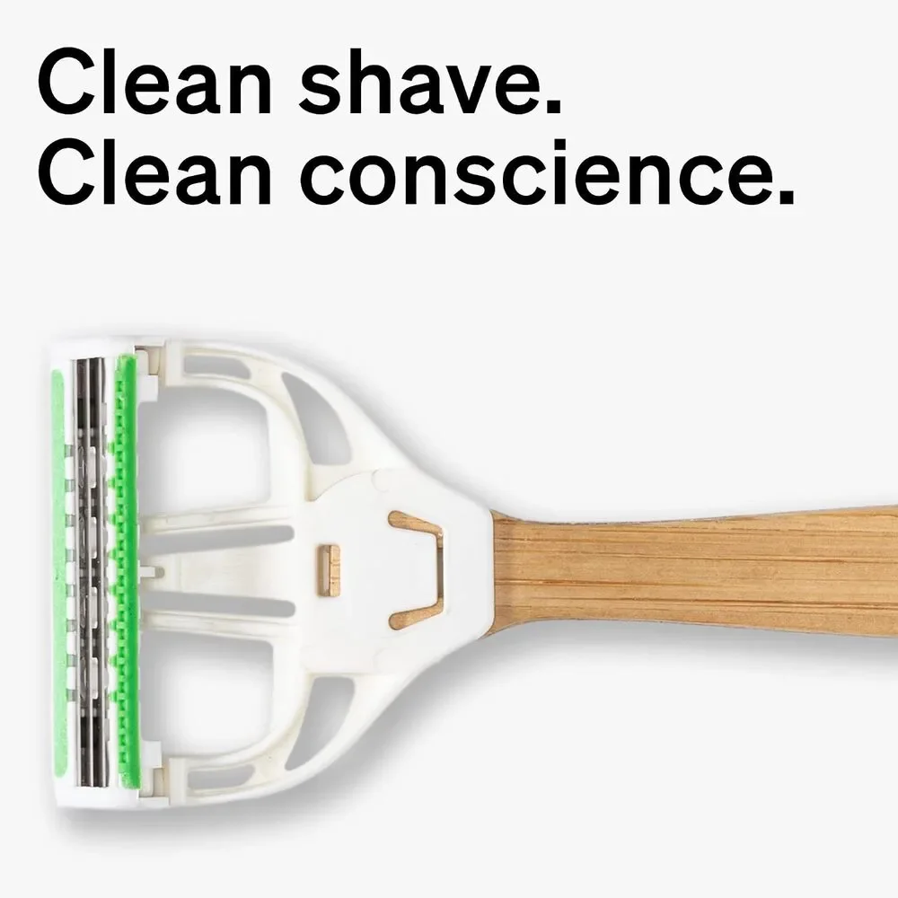 3 New Schick Xtreme Bamboo Razor - Eco Friendly Disposable Razors, Bamboo Handle